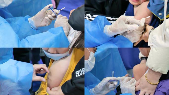 学生接种新冠疫苗