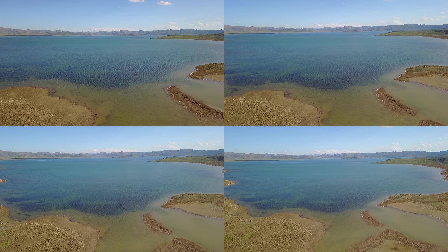 青海果洛藏族自治州玛多县鄂陵湖航拍