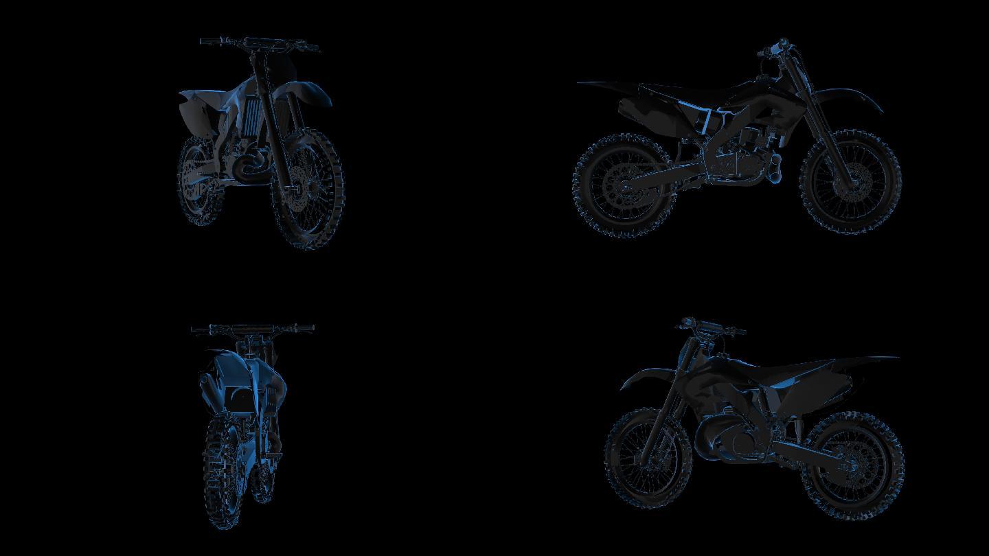 全息科技摩托车展示1-循环alpha通道
