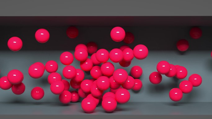 裸眼3D素材小球运动平面裸眼3D大屏投影