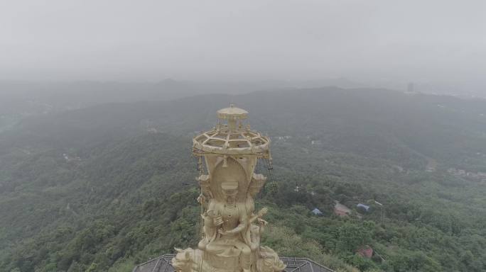 醴陵 渌江书院 四面佛 航拍城市 仙岳山