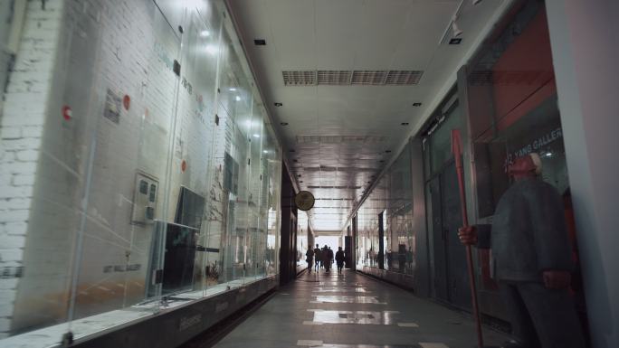 北京798艺术区的走廊