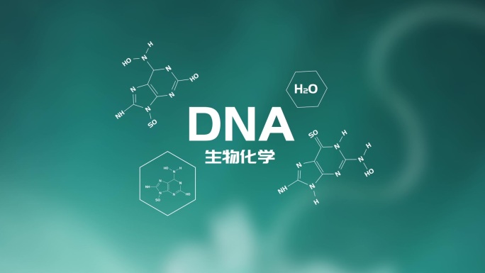 五款DNA生物化学文字AE模板