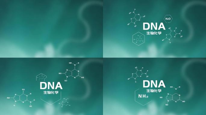 五款DNA生物化学文字AE模板