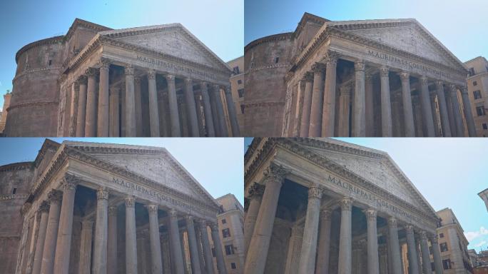 参观罗马万神殿风景欧洲文物艺术西欧建筑