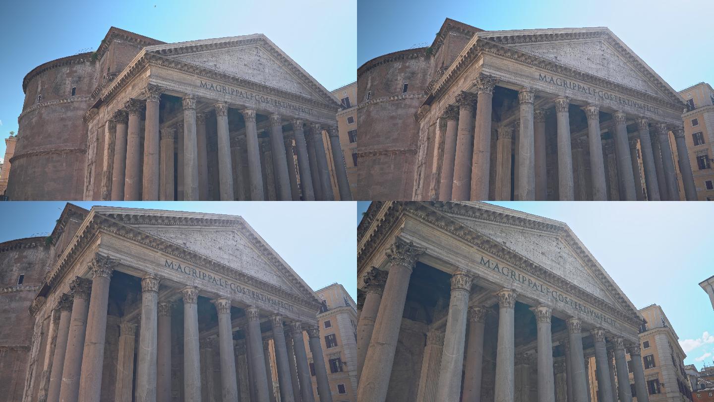 参观罗马万神殿风景欧洲文物艺术西欧建筑