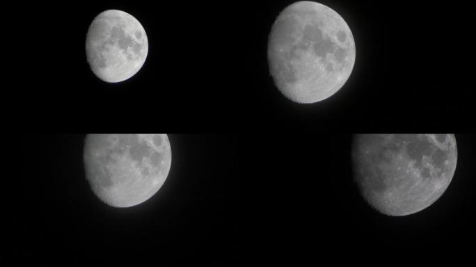 三段不同焦段月亮实拍