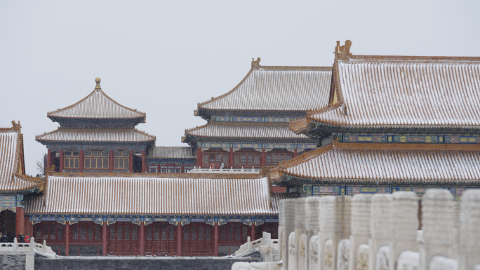 故宫雪景，冬天大雪，北京大雪，紫禁城下雪