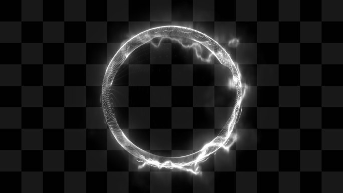 能量光圈圆环粒子4-循环alpha通道
