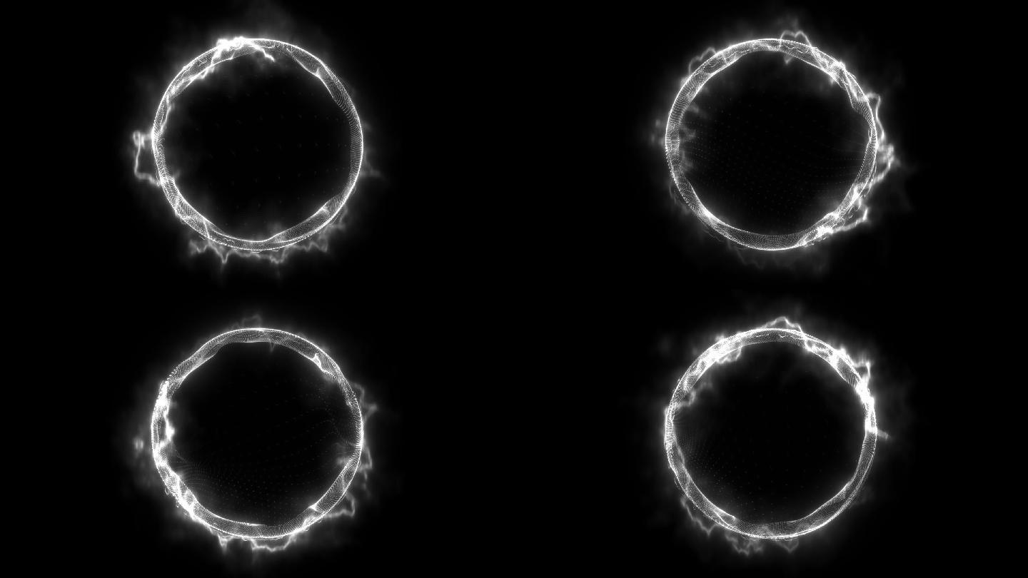 能量光圈圆环粒子4-循环alpha通道