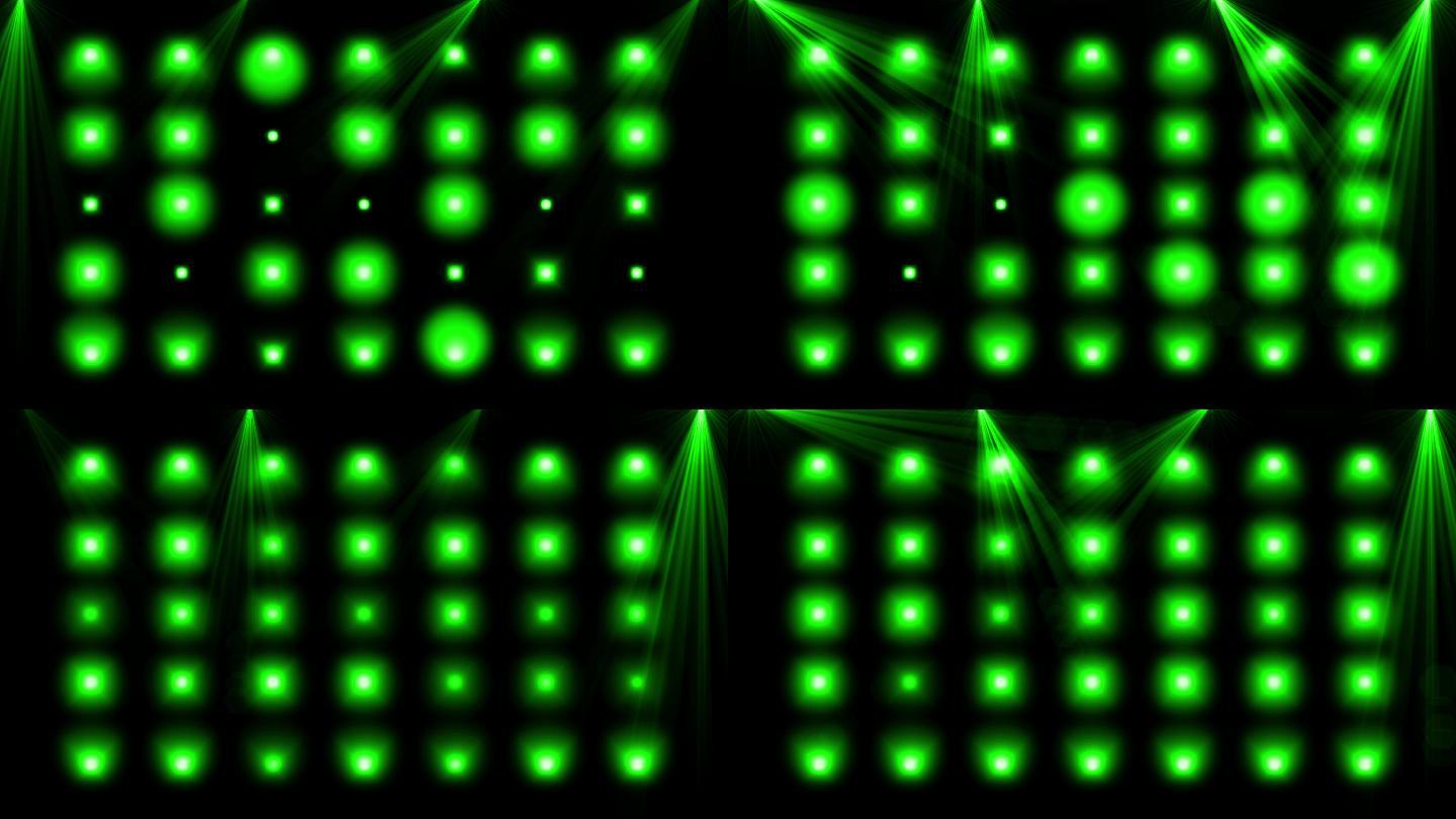 4K绿色闪烁灯光视频2