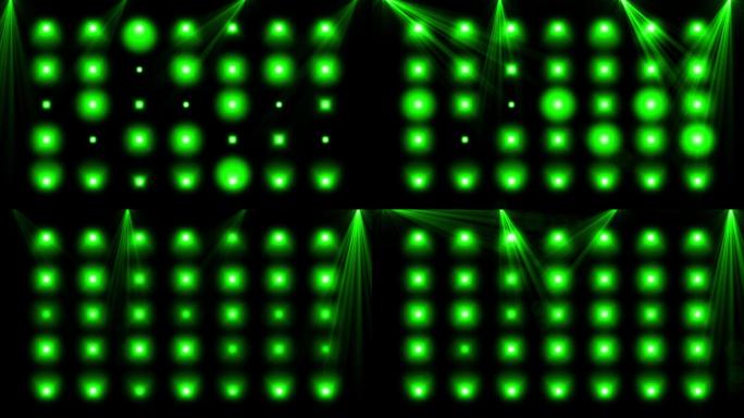 4K绿色闪烁灯光视频2