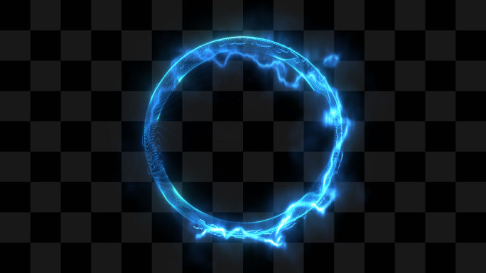 能量光圈圆环粒子1-循环alpha通道