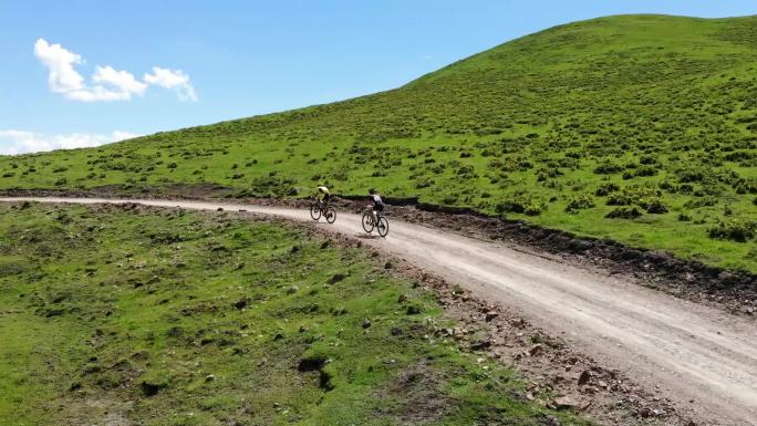 甘南高原草原山地自行车比赛