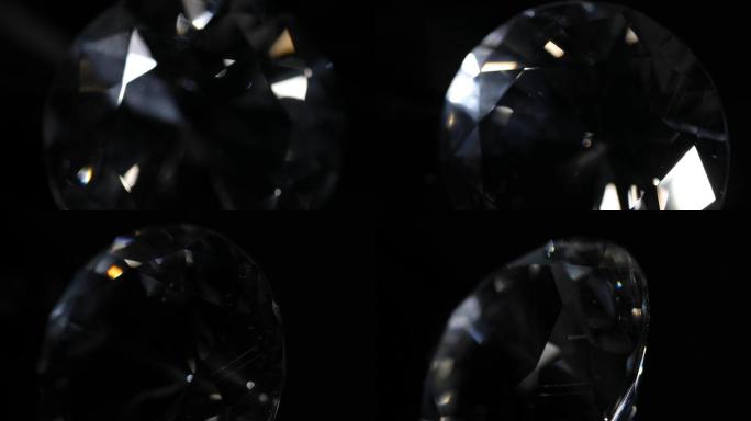 晶莹剔透璀璨钻石水晶唯美虚焦镜头