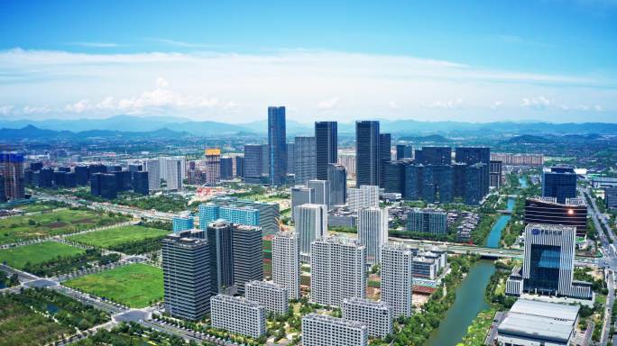 4K杭州 未来科技城 延时摄影