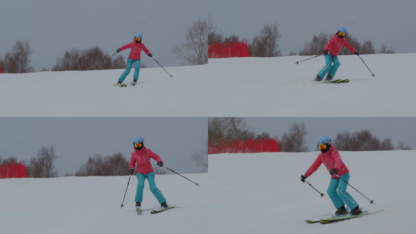 张家口崇礼云顶滑雪场冰雪运动滑雪