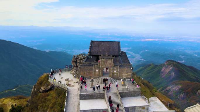 4K航拍南岳衡山5A景区风光