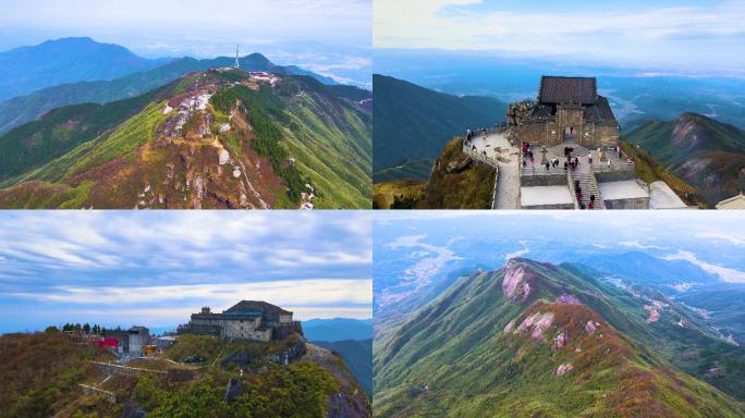 4K航拍南岳衡山5A景区风光