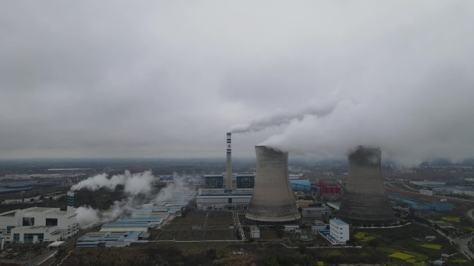 4K工厂烟雾排气污染空气