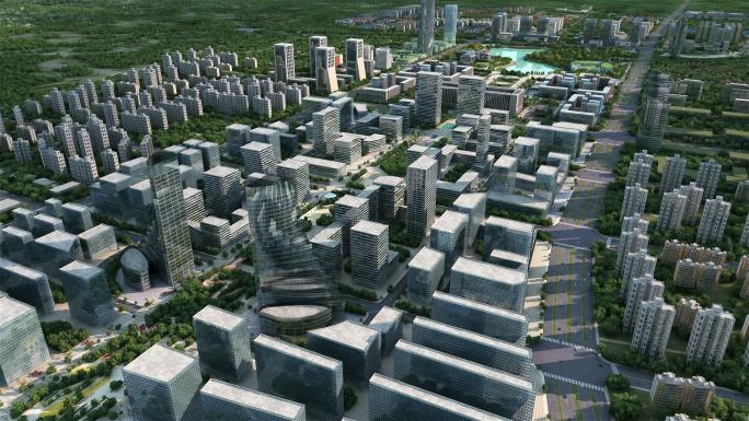 三维城市规划高新产业产业园合集