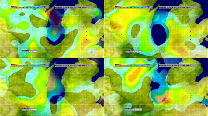 气象雷达数字卫星地图（中西部）