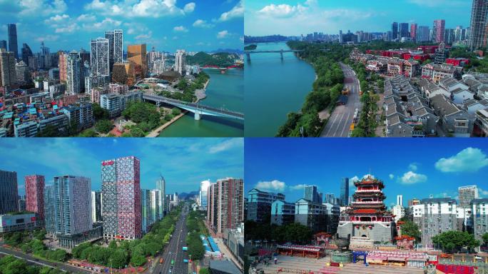 柳州城市多建筑多镜头航拍最新6分20秒