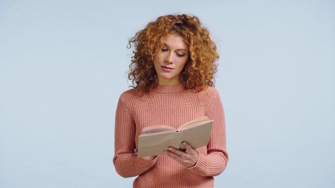 女人在读书4K宣传片广告视频素材看书学习