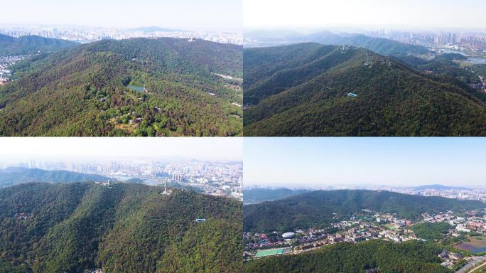 4K航拍长沙岳麓山5A风景区