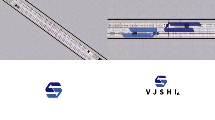 原创极简大气地铁logo展示开头结尾
