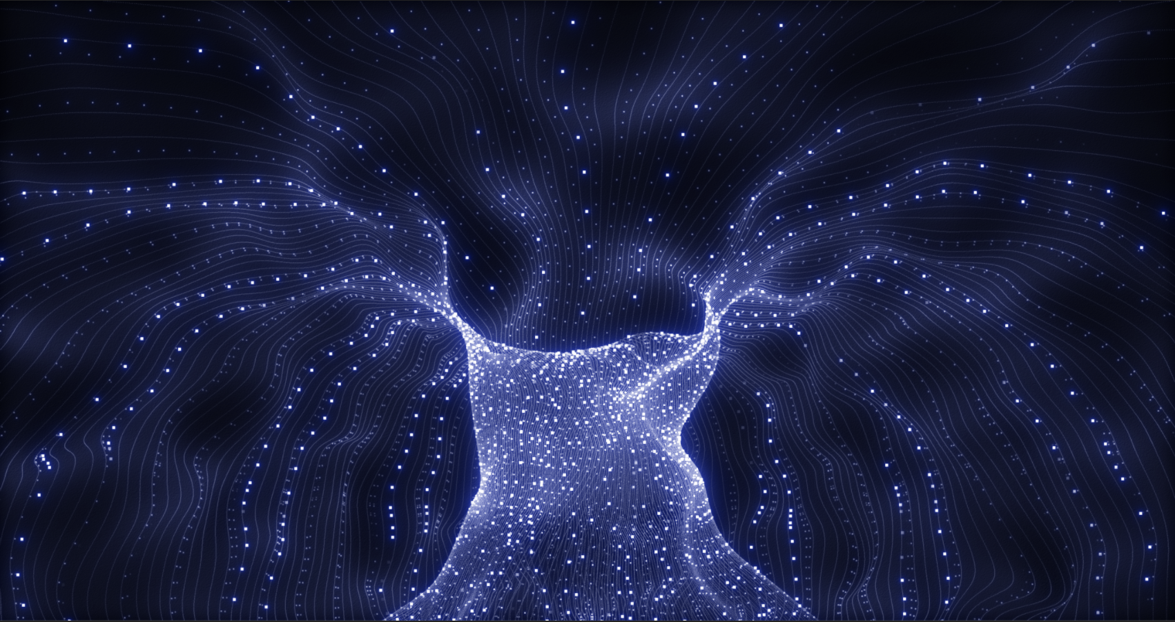 唯美粒子意境树舞台背景