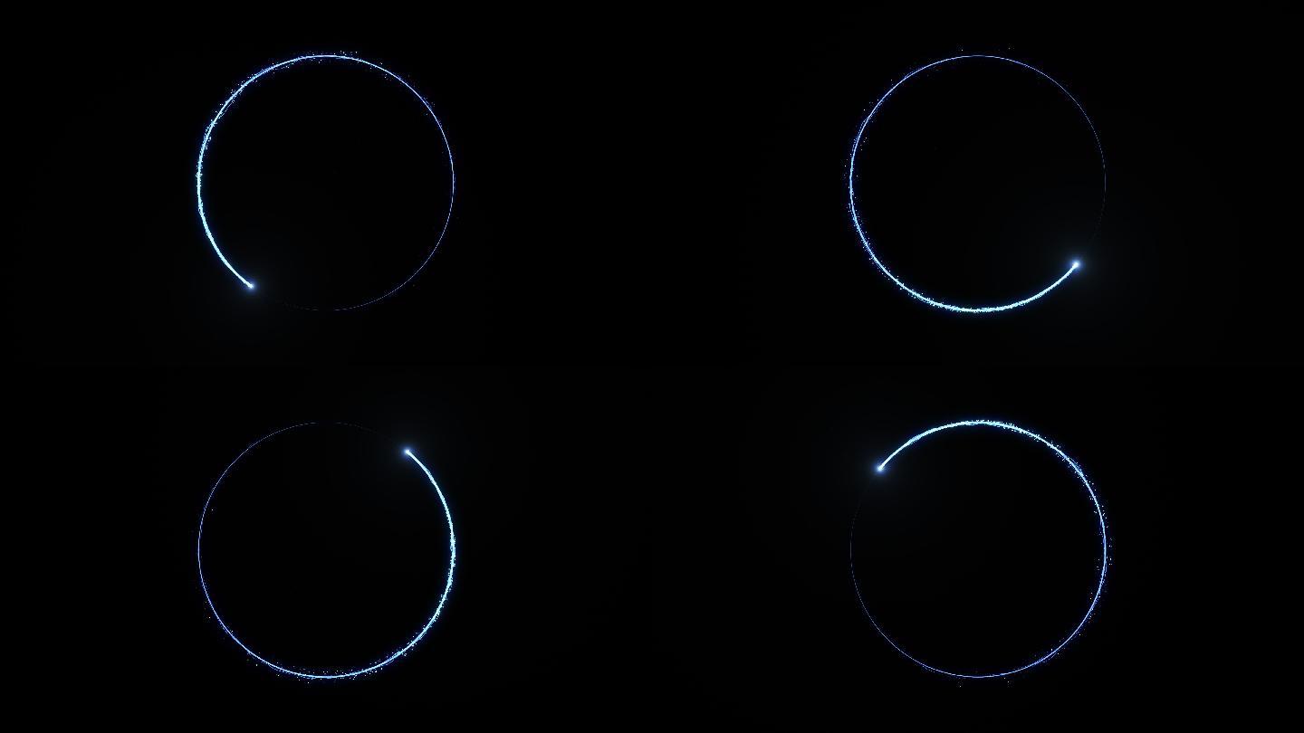 带通道-粒子光圈圈特效圈光线旋转运动线条