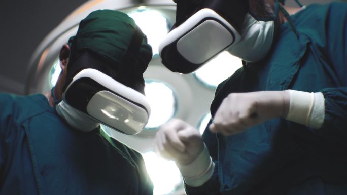 远程护理VR模拟动作虚拟科技医学科研团队