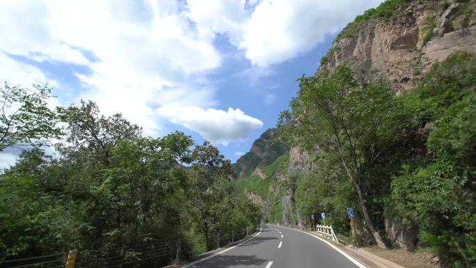 4k北京风景区盘山公路素材