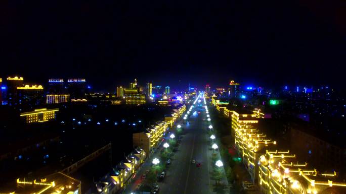 海拉尔 城市 夜景