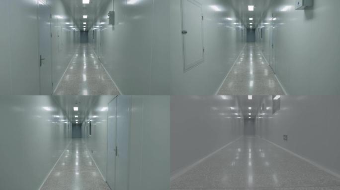 医院科技感走廊4K