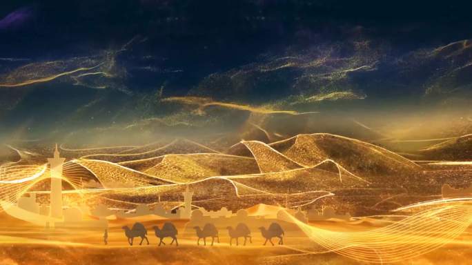 沙漠 风沙 骆驼 丝绸之路 西域 骆驼队