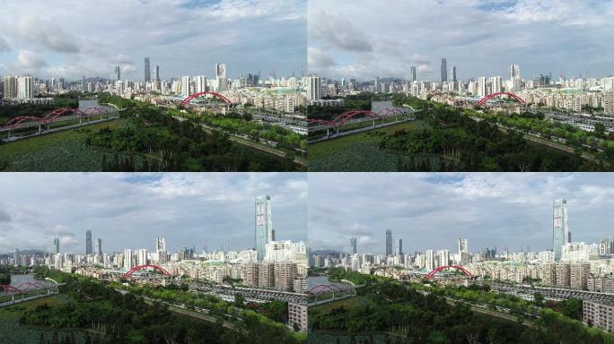 深圳市城市景观鸟瞰图