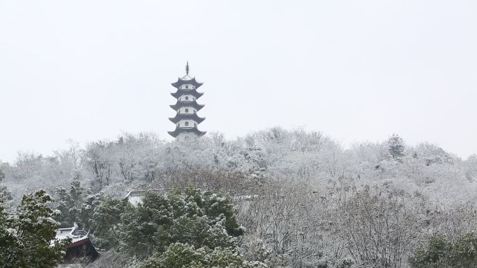 雪后塔山风光