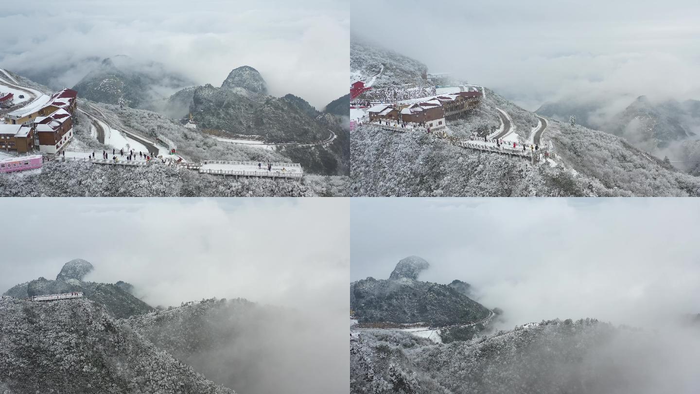 大山雪景