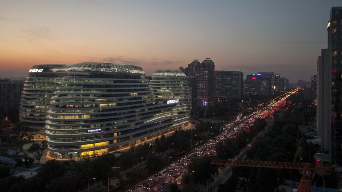 北京建外银河SOHO逐格延时素材