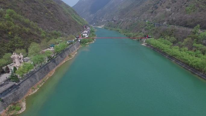 汉中石门栈道风景区航拍4K