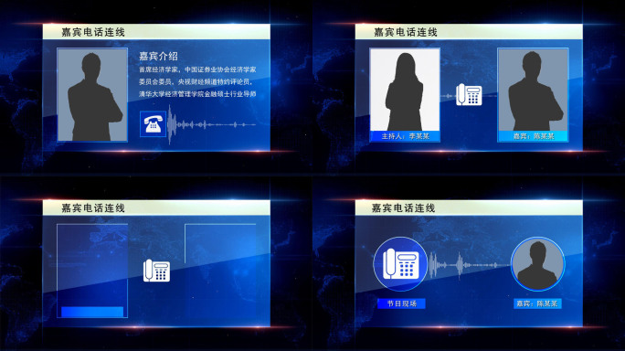 新闻栏目连线采访嘉宾双视窗远程音波