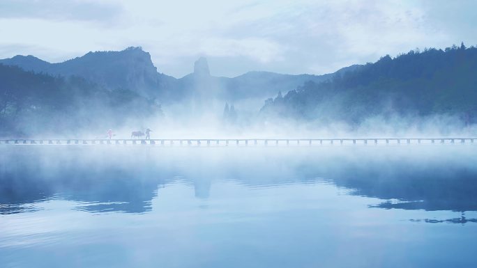 航拍丽水缙云仙都风景区