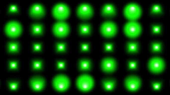 超宽屏幕绿色闪烁灯光视频 循环