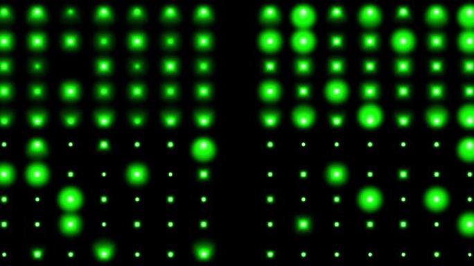 超宽屏幕绿色闪烁灯光视频 循环