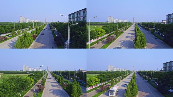 汾阳城市道路航拍