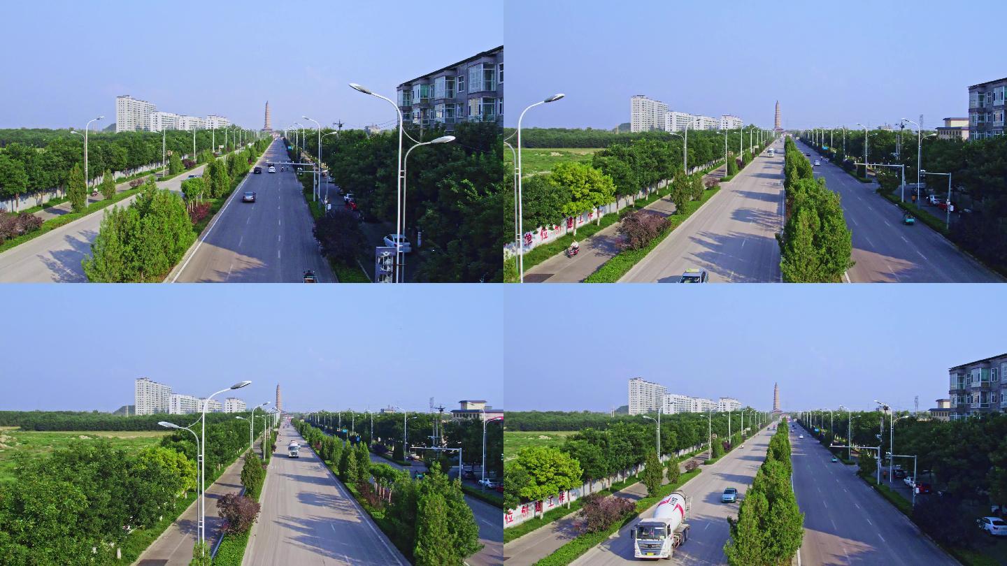 汾阳城市道路航拍