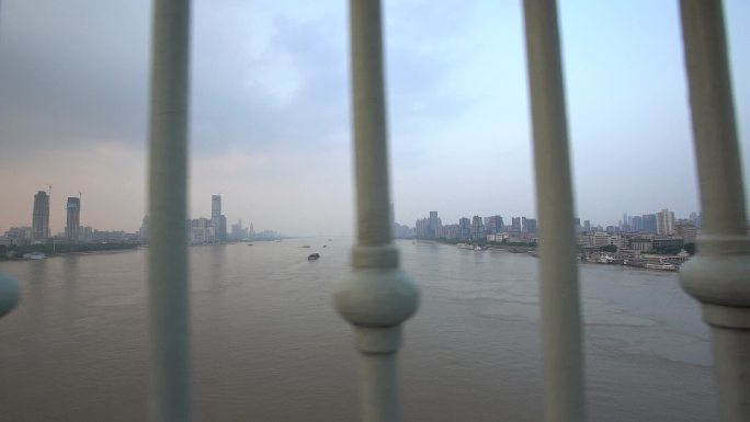 湖北武汉长江大桥纪录片空镜