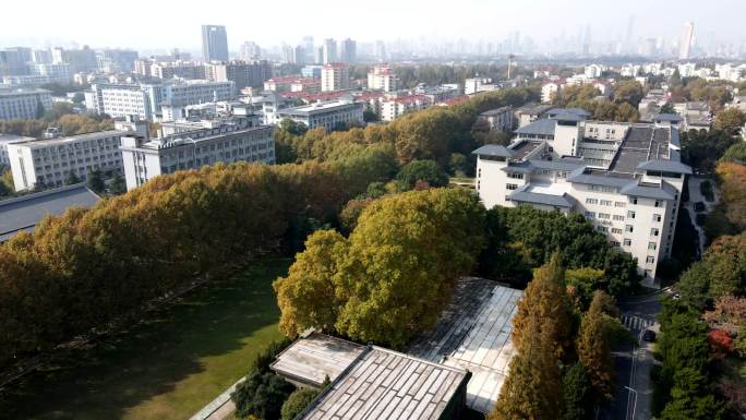 南京农业大学秋景航拍